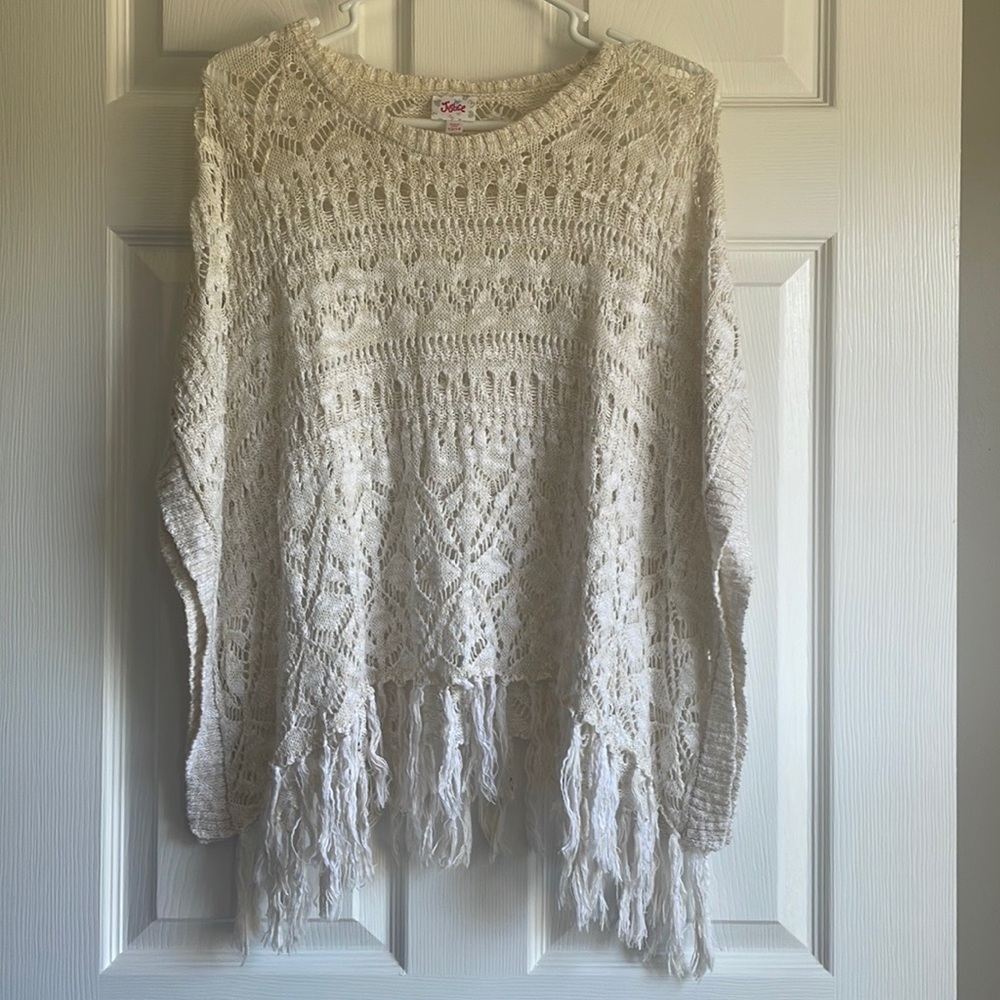 Justice Cape Sleeve Knit Top